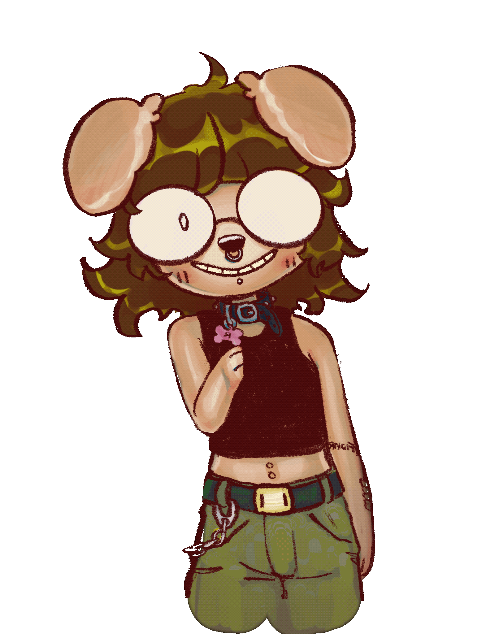 web-master self portrait peeking at you from behind the web frame.